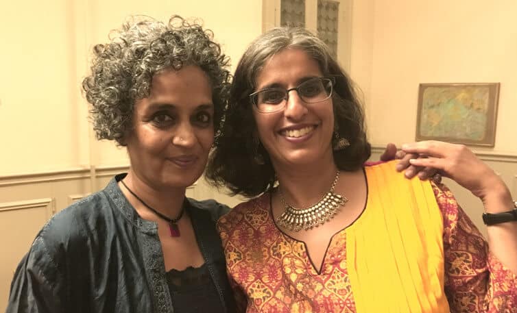 Arundhati Roy and Anjula Gogia