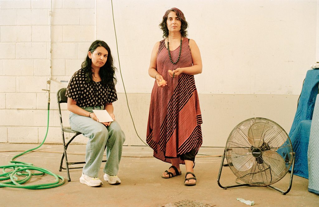 Zinnia Naqvi and Shelly Bahl – In process – Rungh Archive Creation Residency – Posted July 30 @Instagram by @zsnax_