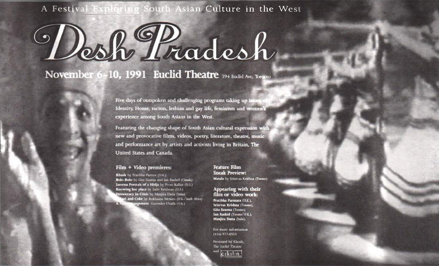Desh Pardesh 1991 Event Poster