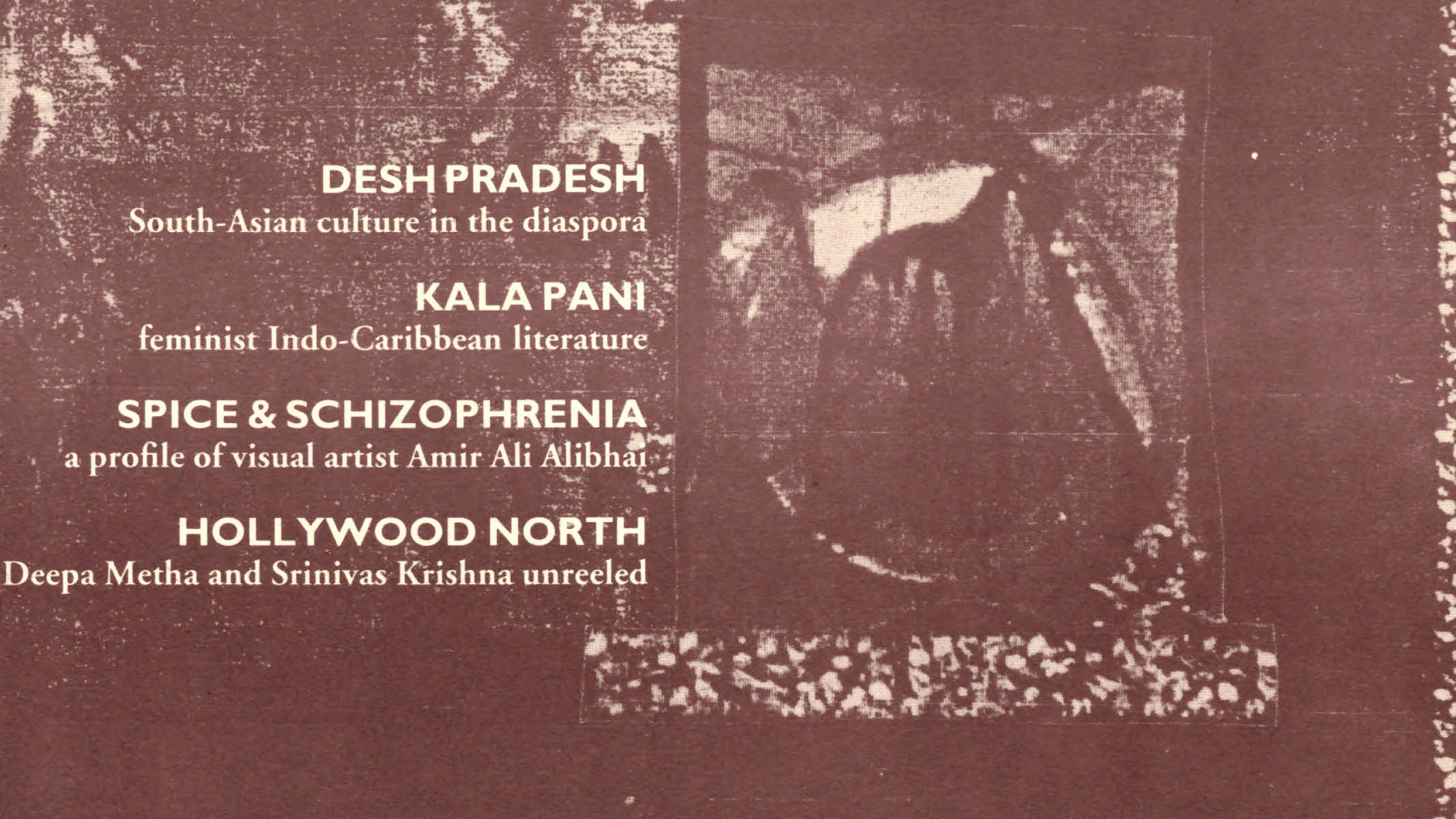 Desh Pradesh, Kala Pani, Spice & Schizophrenia artwork.