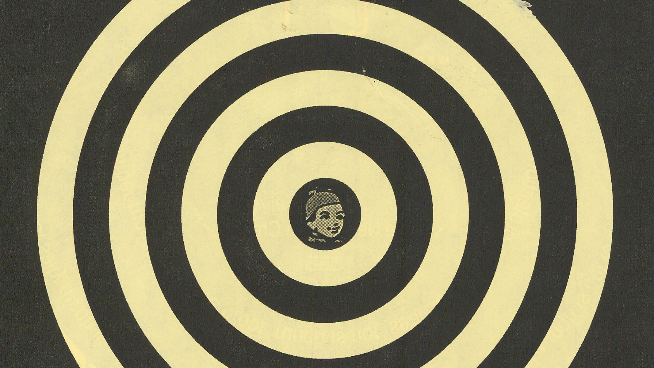 Abstract logo with concentric circles and a central face for Rungh.