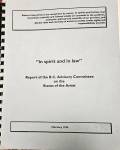 Rungh - Report on Artist Status by B.C. Advisory Committee, 1994