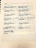 Rungh organization signature page with multiple signatures and names.