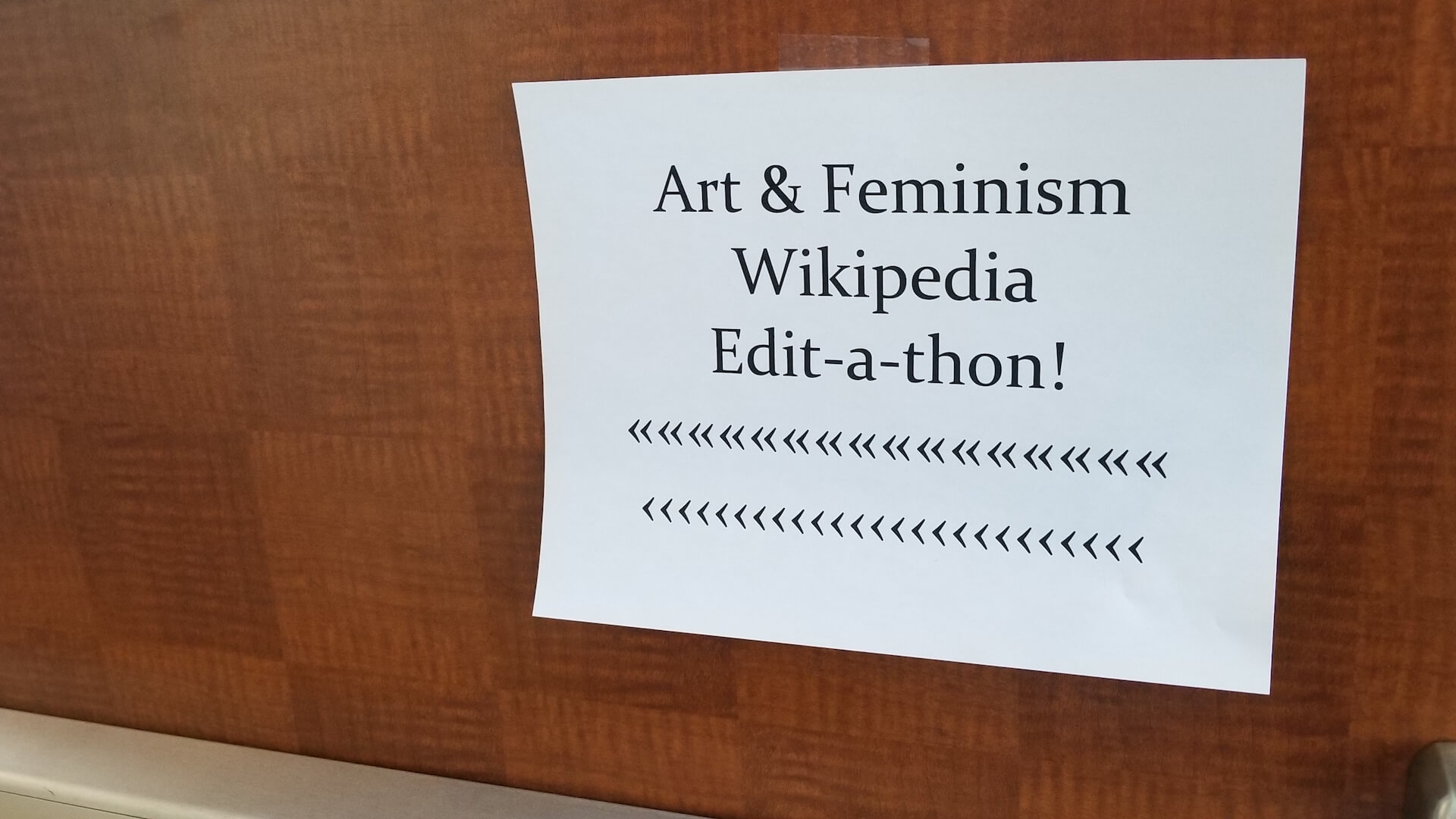 Art + Feminism Wikipedia Edit-a-thon - Surrey Art Gallery 2019 - Slide 2